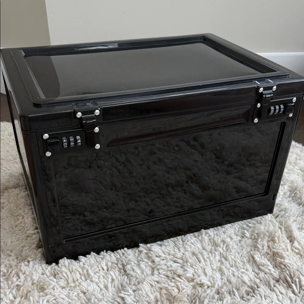 Amazon Black Locking Storage Box with Combination Locks